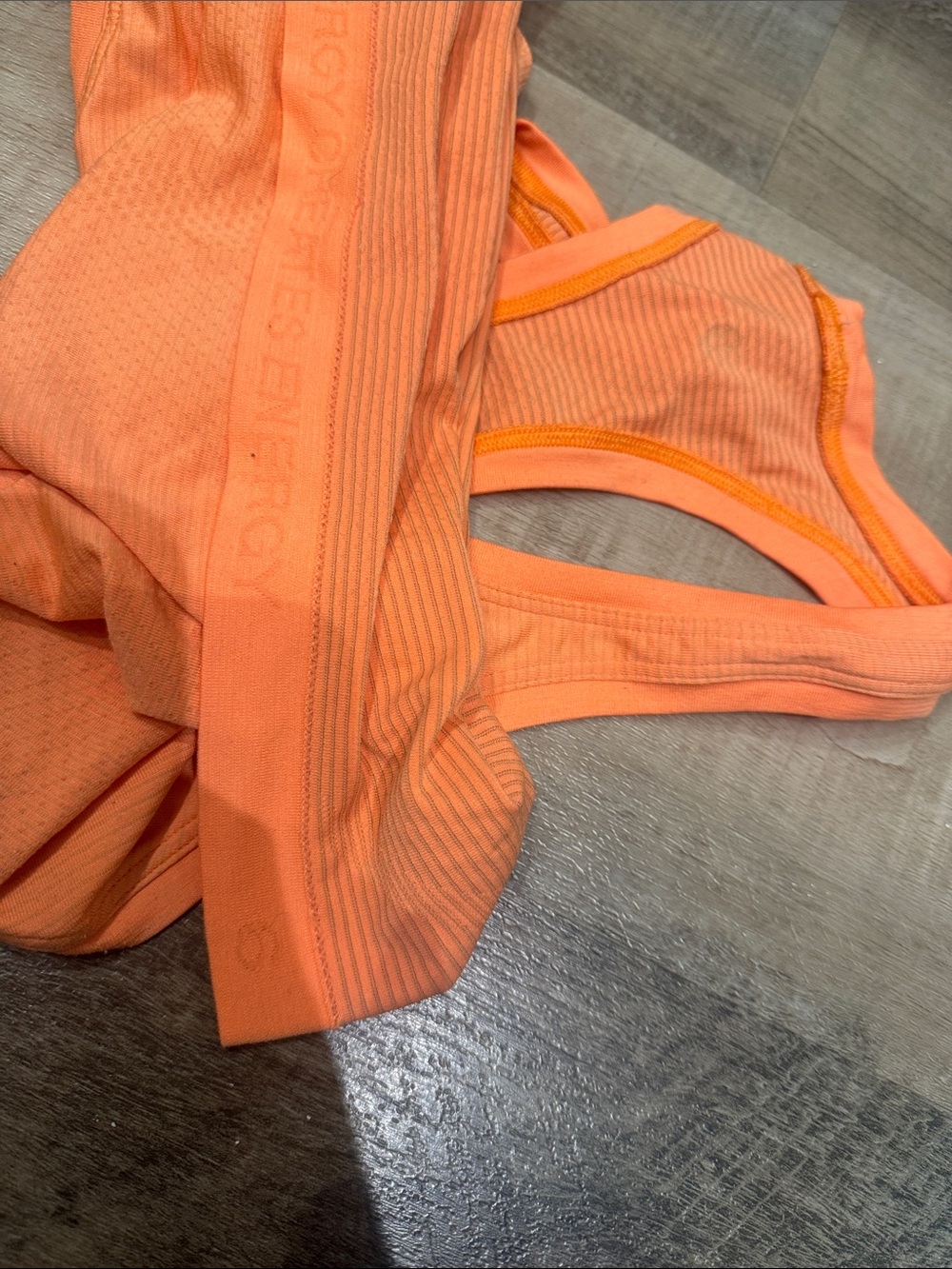 Lululemon Orange Racerback Tank Top - Picture 3 of 4